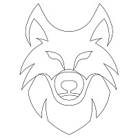 wolf face block 001